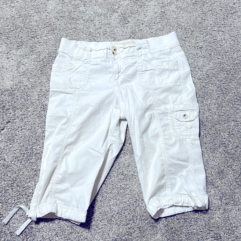 White crop pants 14P